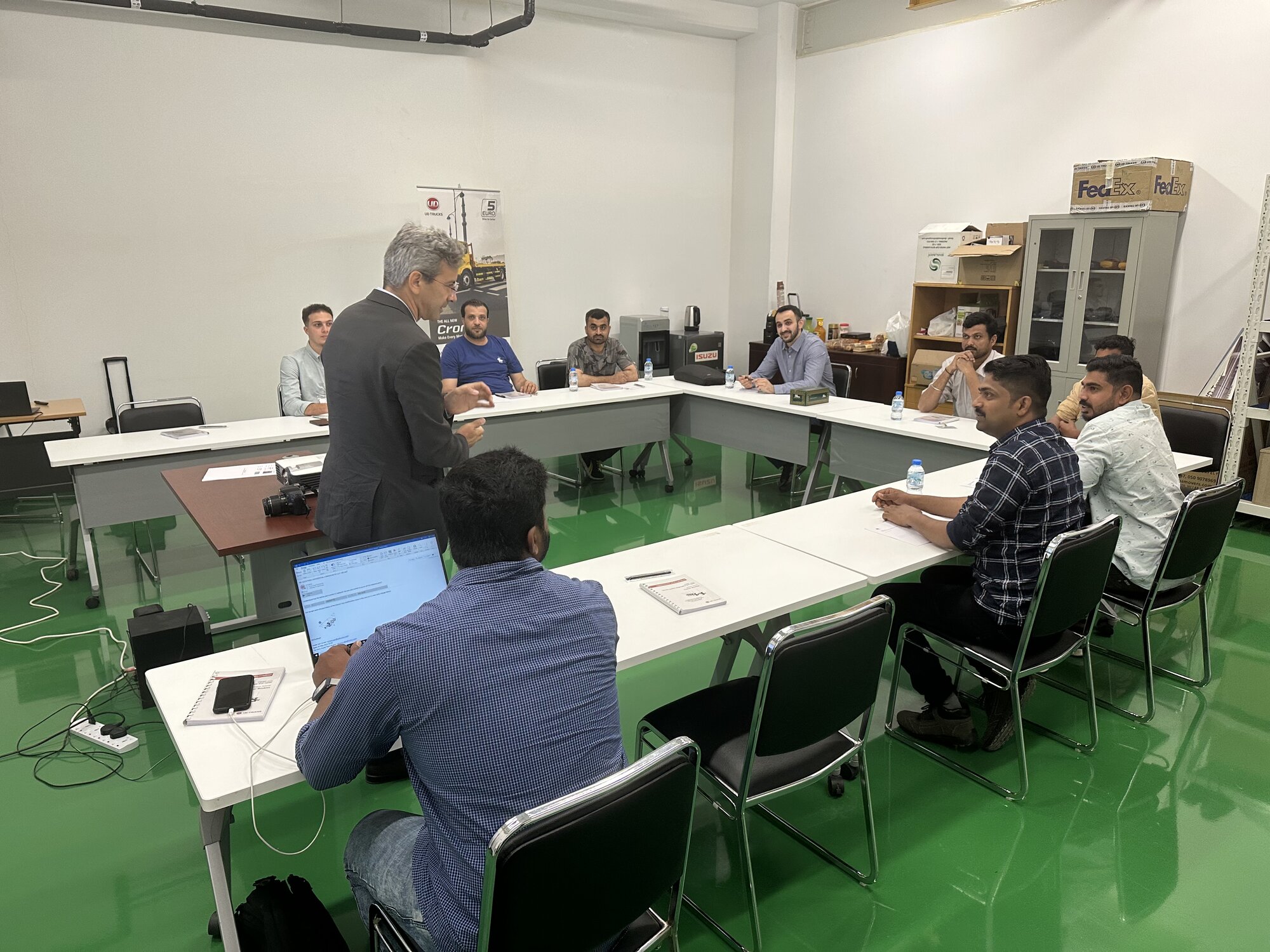 UD Trucks President Mourad Hedna Welcoming Training Participants