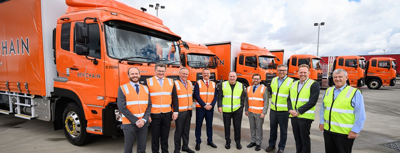 UD Trucks hands over more than 90 Quons to Linfox in Australia